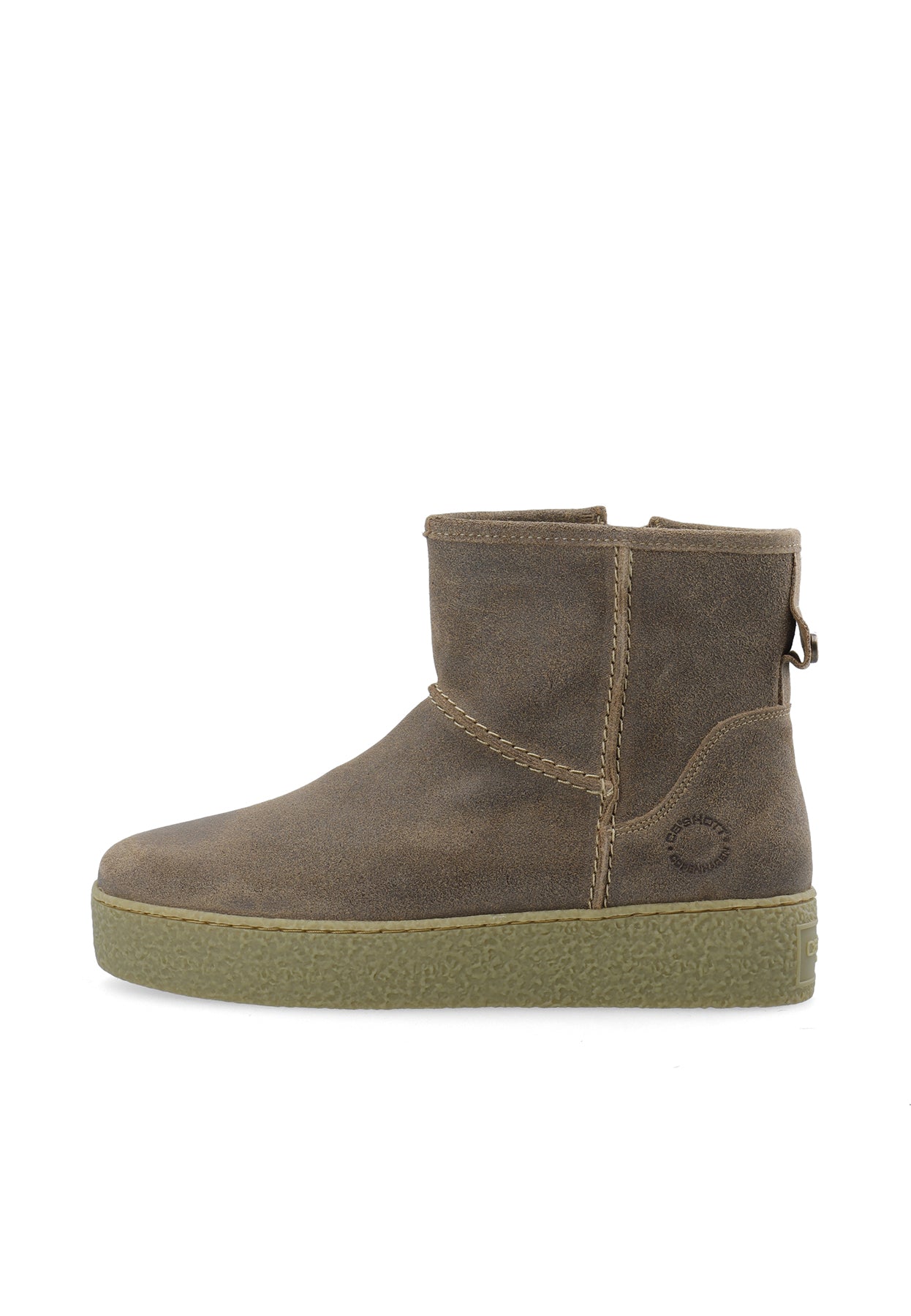 CASCAMILLA Boot W. Inside Zip Semi Warm Lining Oil Suede