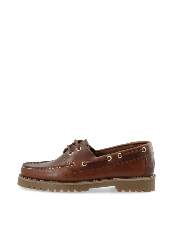CASHOTT CASLENA BOAT SHOE *Boat Dark Brown
