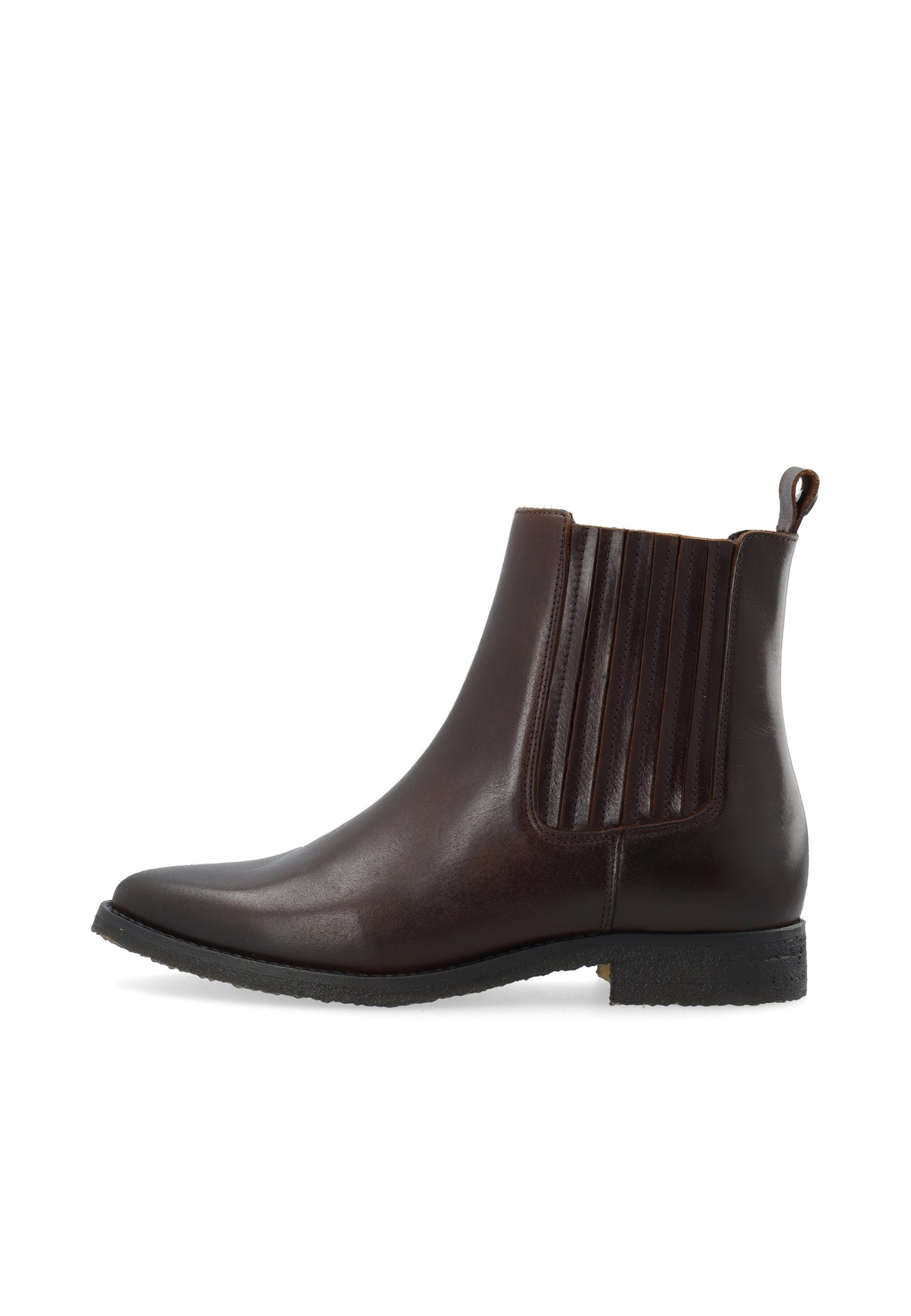 CASHOTT CASAGNES Chelsea Boot Pull Up Leather Chelsea Coffee