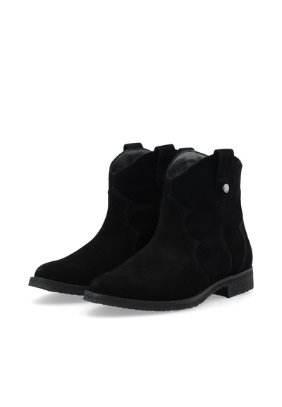 CASHOTT CASAGNES Western Boot Suede Western Black