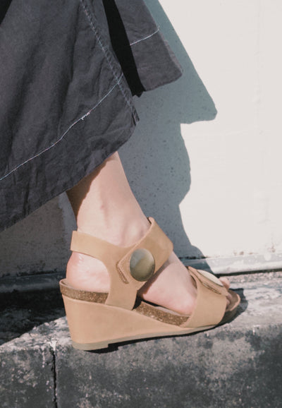 CASHOTT CASALBERTA SANDAL Velcro Brandy