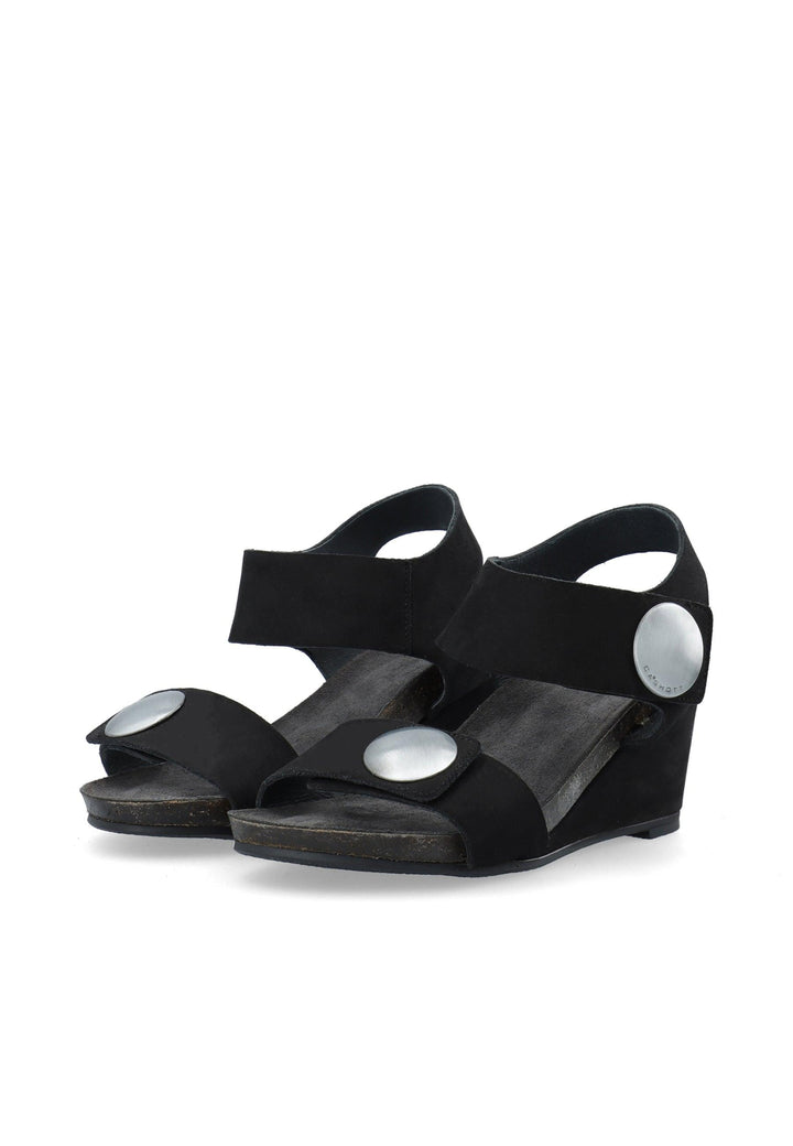 CASHOTT CASALBERTA NUBUK Velcro Black