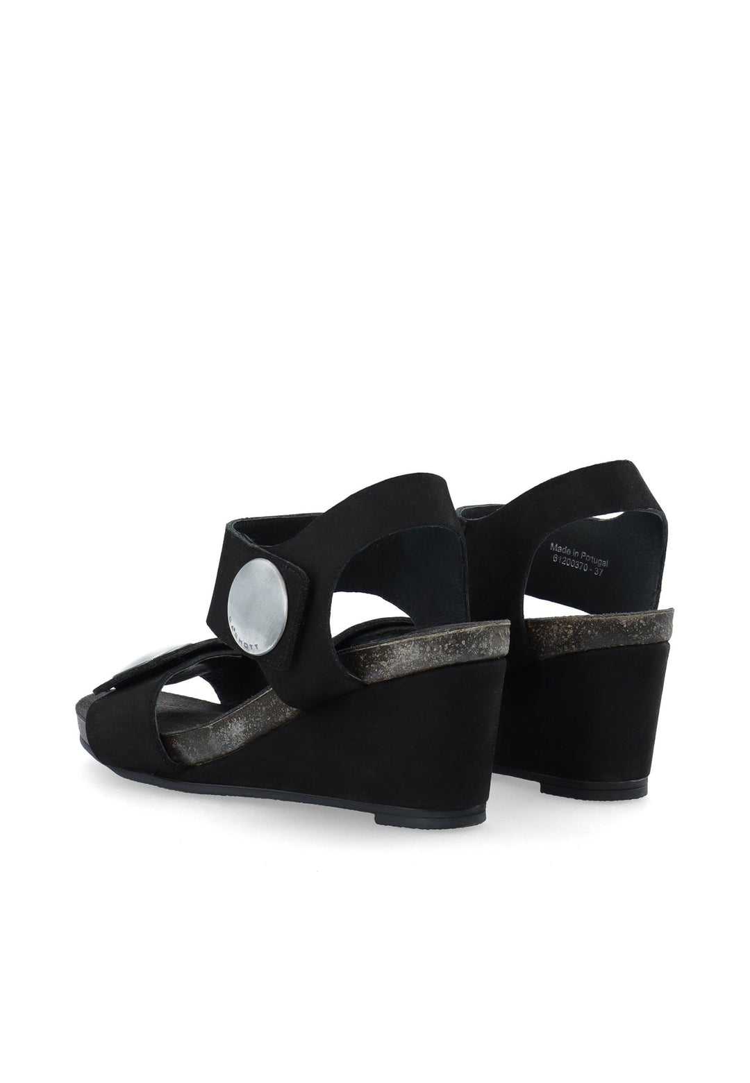 CASHOTT CASALBERTA NUBUK Velcro Black