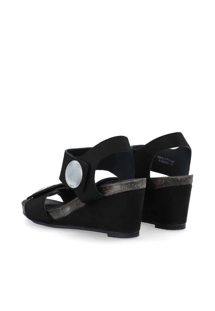 CASHOTT CASALBERTA NUBUK Velcro Black