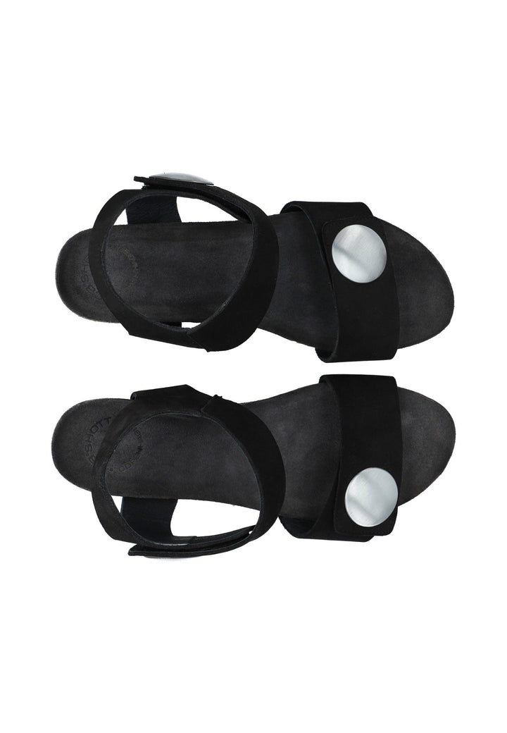 CASHOTT CASALBERTA NUBUK Velcro Black
