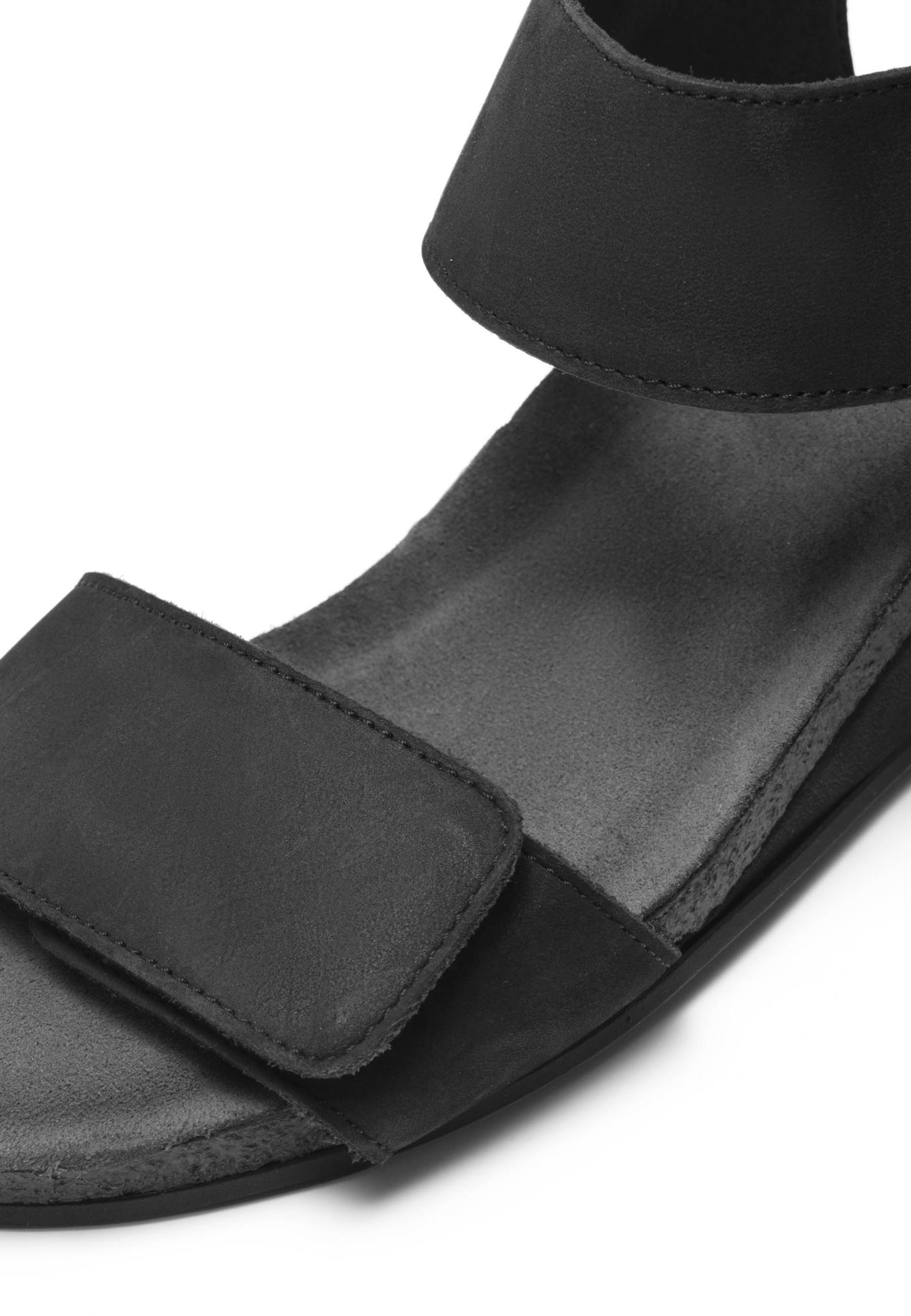 CASHOTT CASALBERTA Velcro Sandal Nubuck Velcro Black