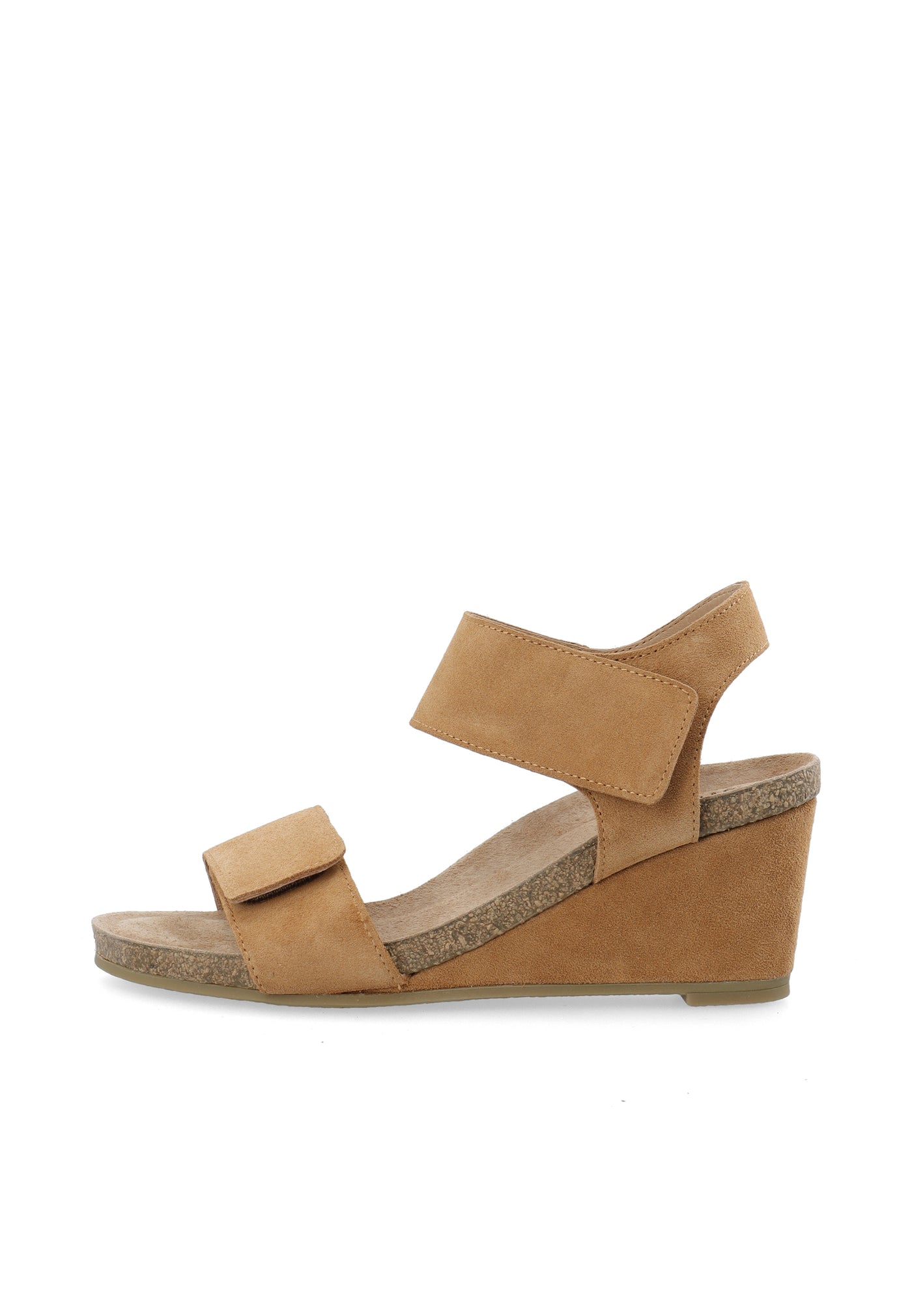 CASHOTT CASALBERTA Velcro Sandal Suede Velcro Brandy