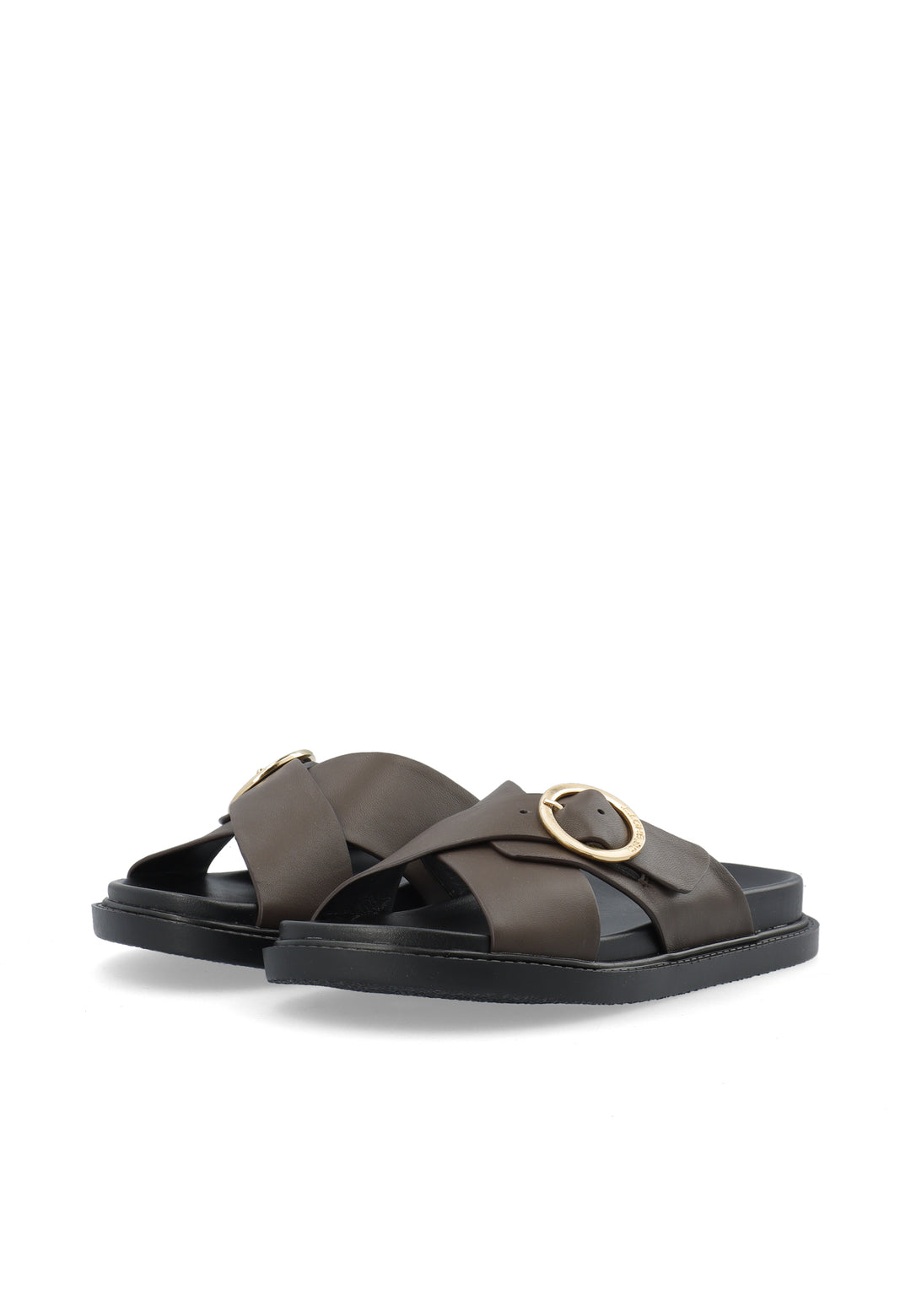 CASHOTT CASAMANDA CROSS SLIDE *Slides Dark Brown