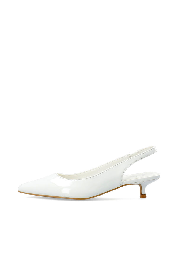 CASHOTT CASANDREA SLINGBACK - Patent *Slingback Off White