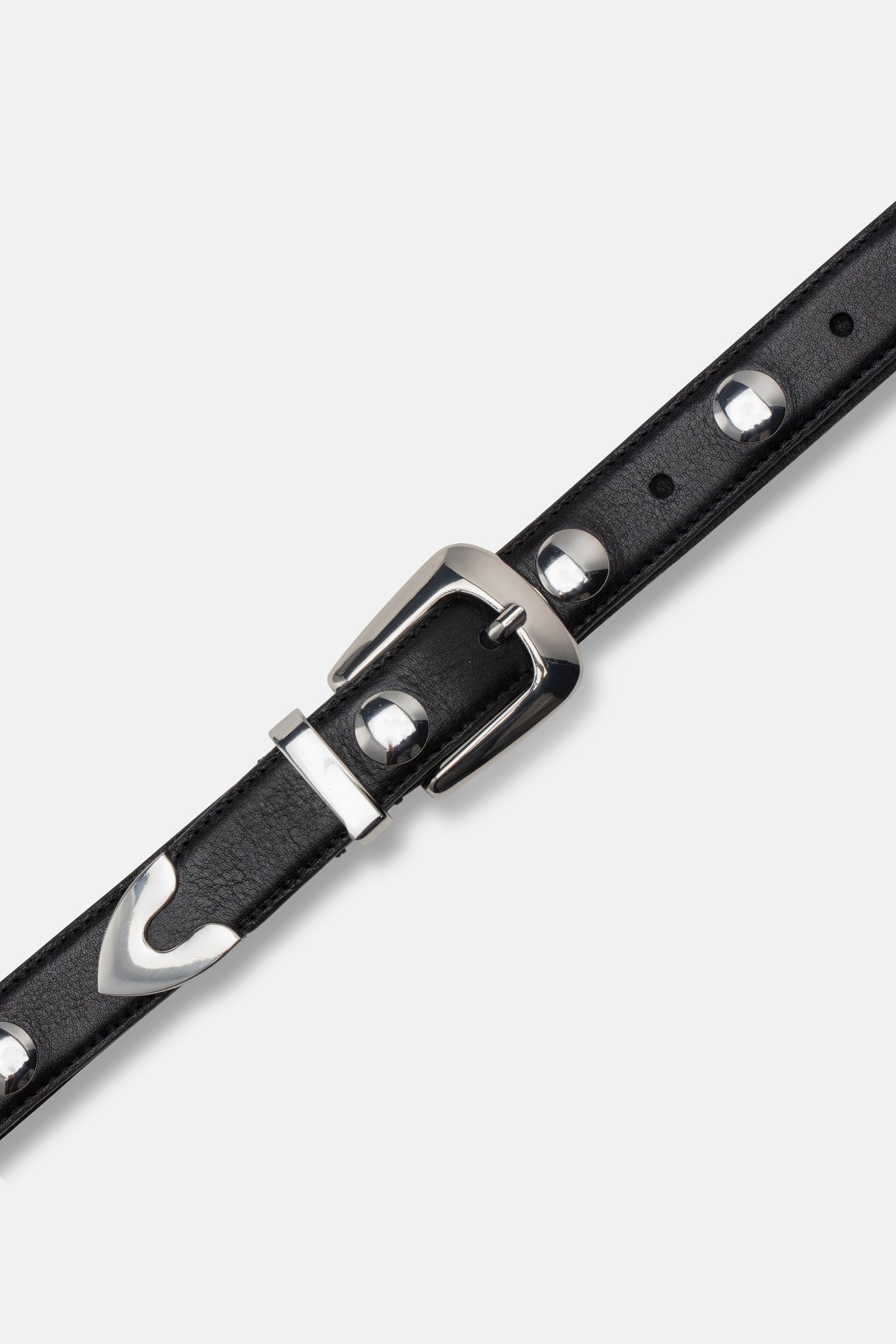 CASHOTT CASASTA Studded Western Belt Leather Belt Black