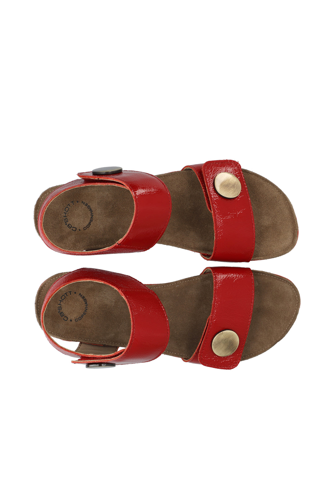 CASHOTT CASAVA SANDAL PATENT Sandals Red
