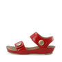 CASAVA SANDAL PATENT LEATHER - Red