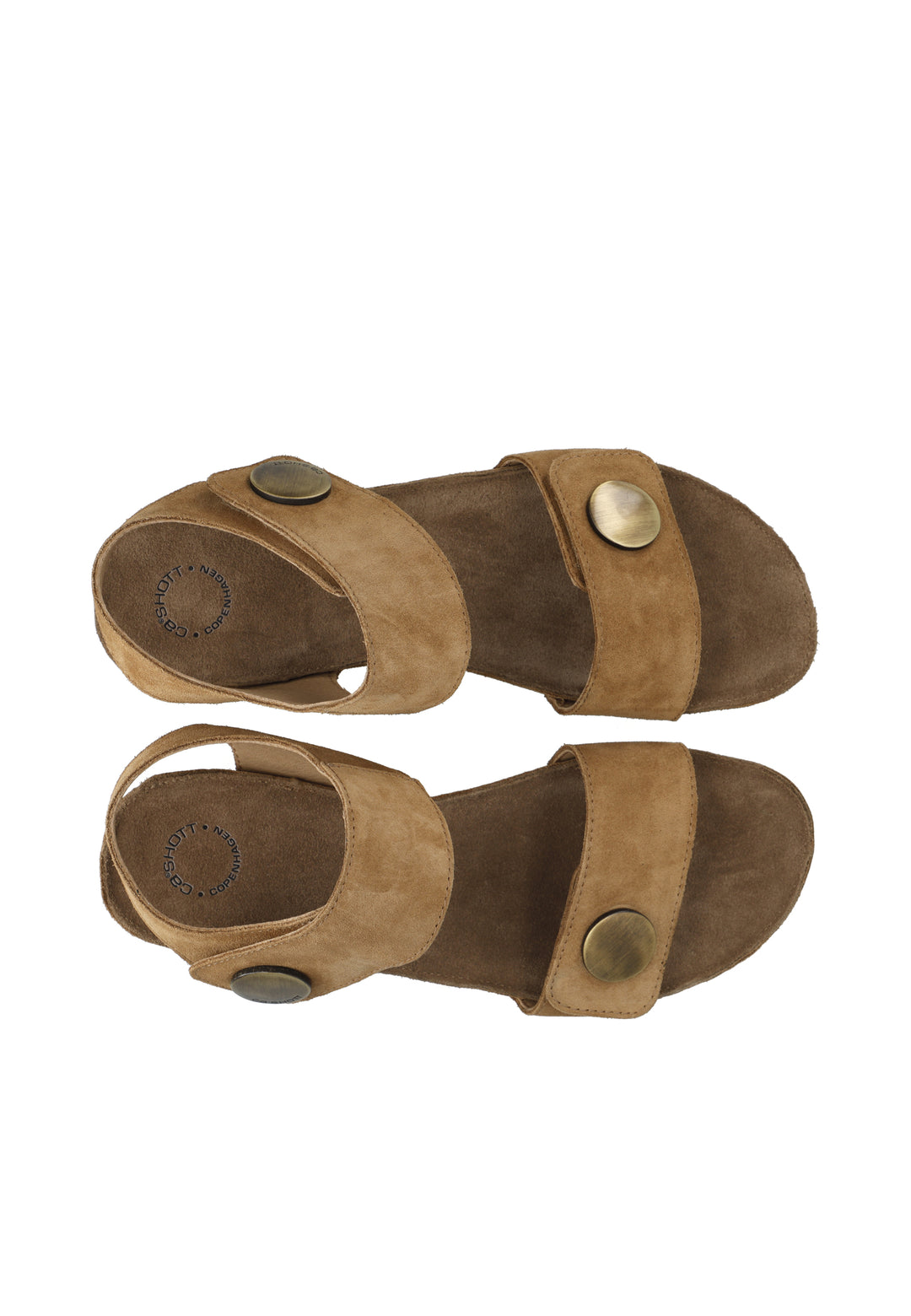 CASHOTT CASAVA SANDAL SUEDE *Ankle Strap Mushroom