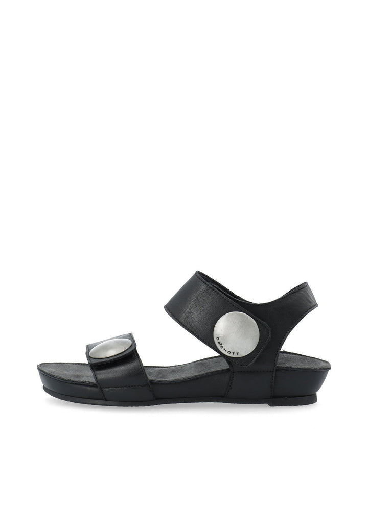 CASHOTT CASAVA SANDAL LEATHER Velcro Black