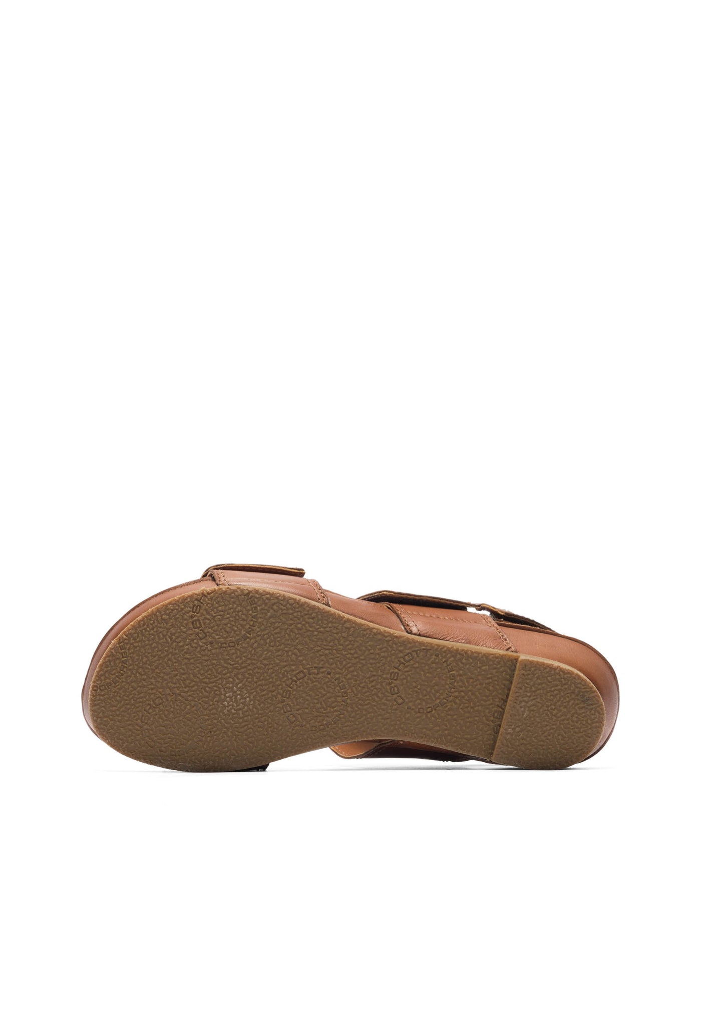 CASHOTT CASAVA VELCRO SANDAL Velcro Cognac
