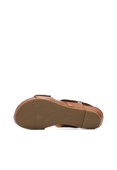 CASHOTT CASAVA VELCRO SANDAL Velcro Cognac