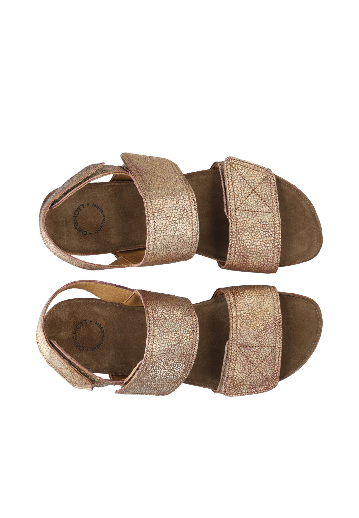 CASHOTT CASAVA Velcro Sandal Metallic Suede Velcro Multi Color