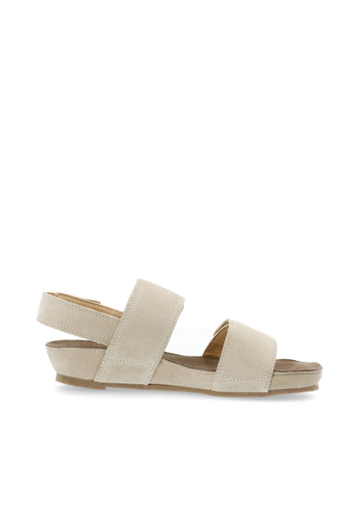 CASHOTT CASAVA Velcro Sandal Suede Velcro Beige