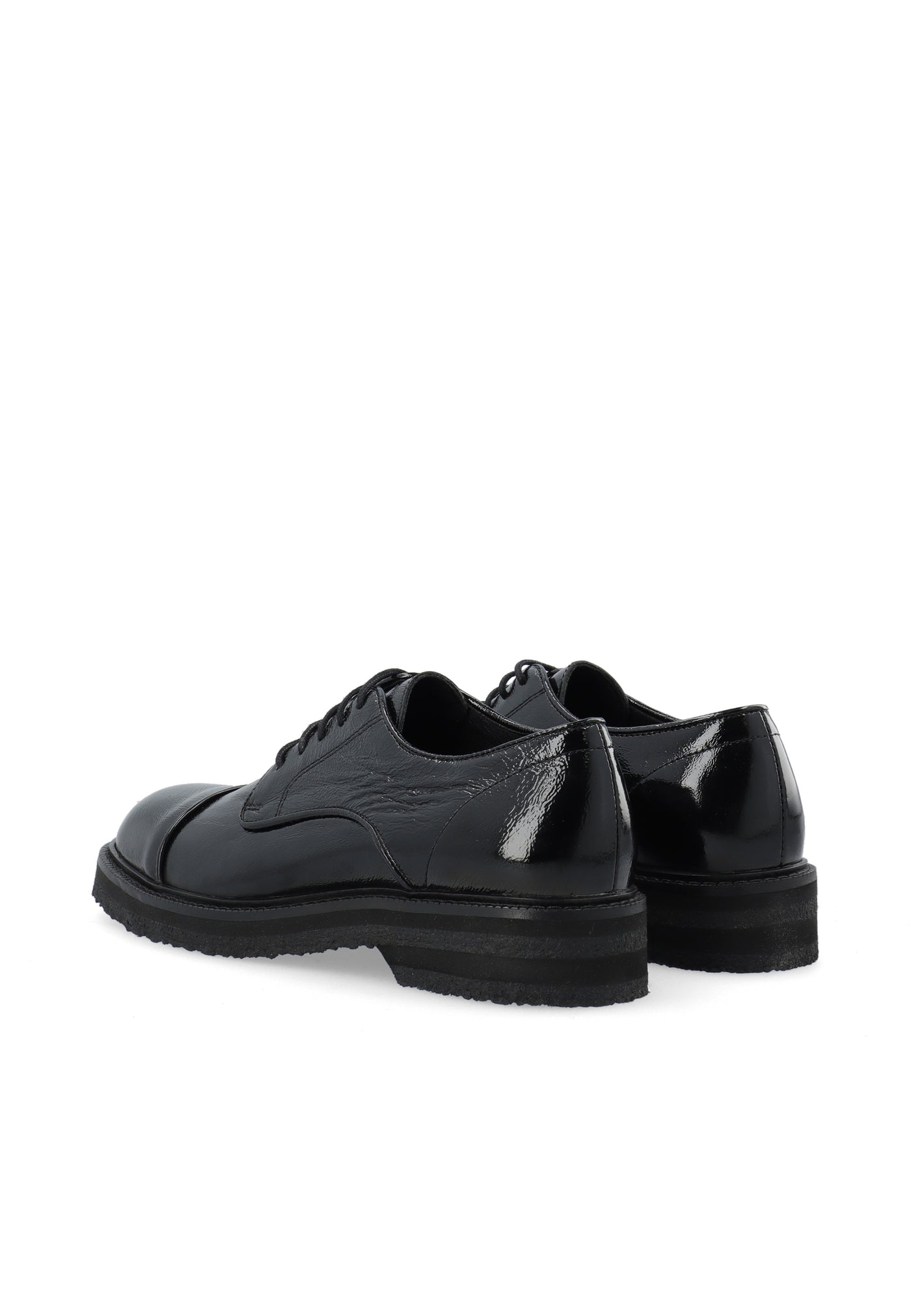 CASHOTT CASBETTY Lace Shoe Patent Leather Lace Up Black