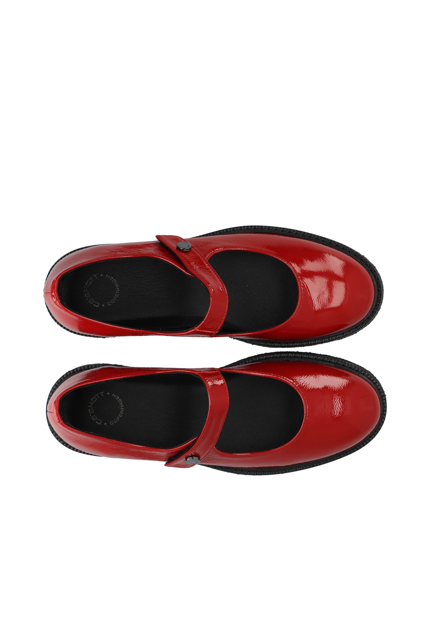 CASHOTT CASBETTY Mary Jane Patent Leather Mary Jane Red