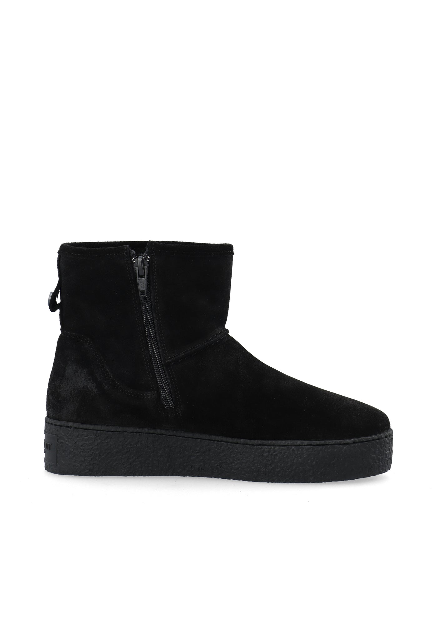 CASCAMILLA Boot W. Inside Zip Warm Lining Oil Suede