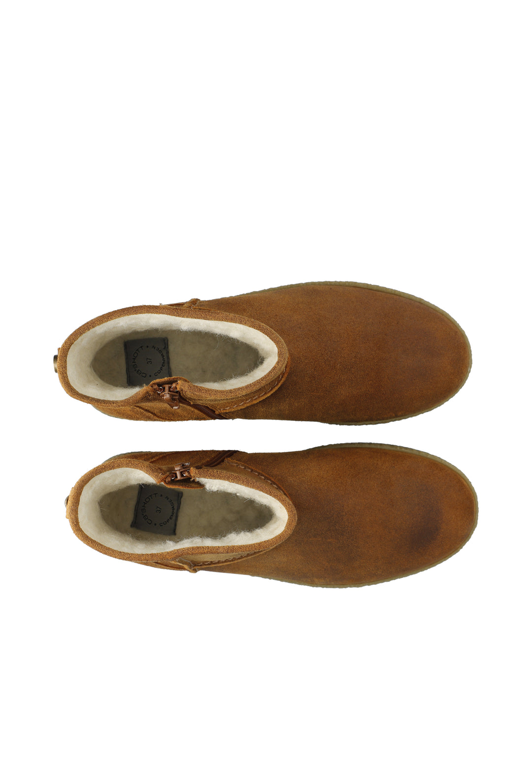 CASHOTT CASCAMILLA WARM LINED BOOT OILED SUEDE *Zip Boot Toffee