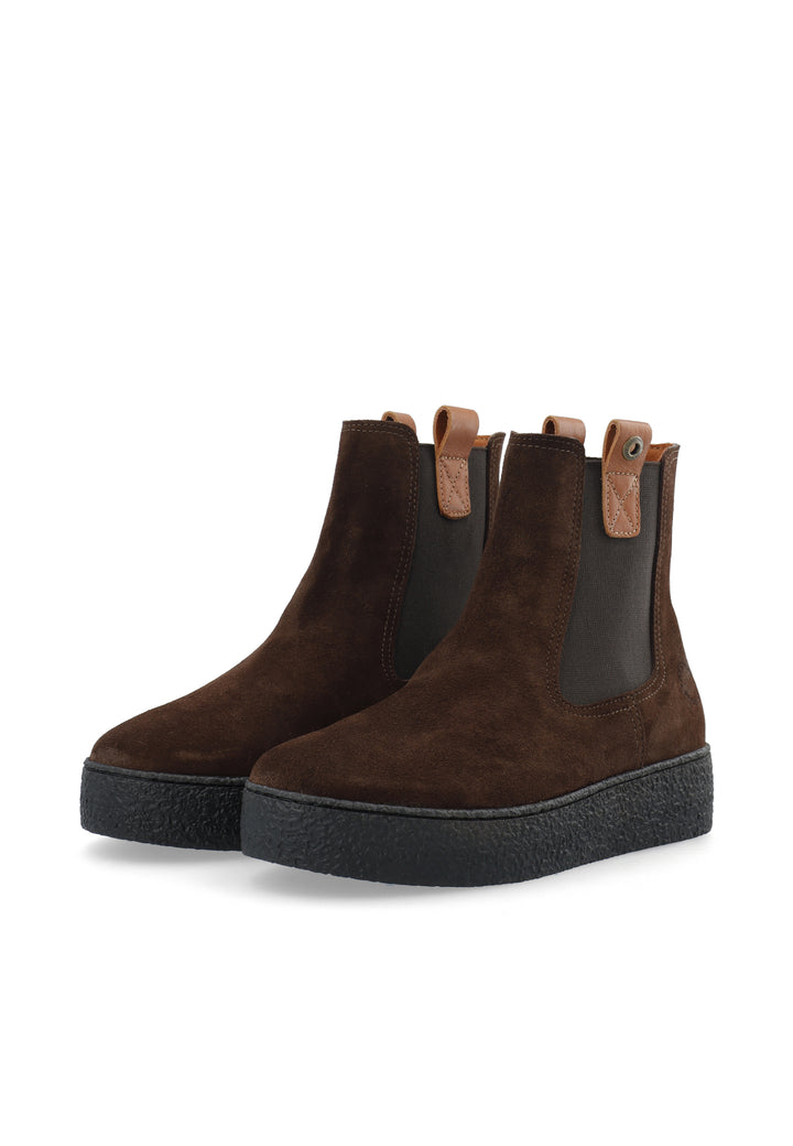 CASHOTT CASCAMILLA CHELSEA BOOT - Suede *Chelsea Dark Brown