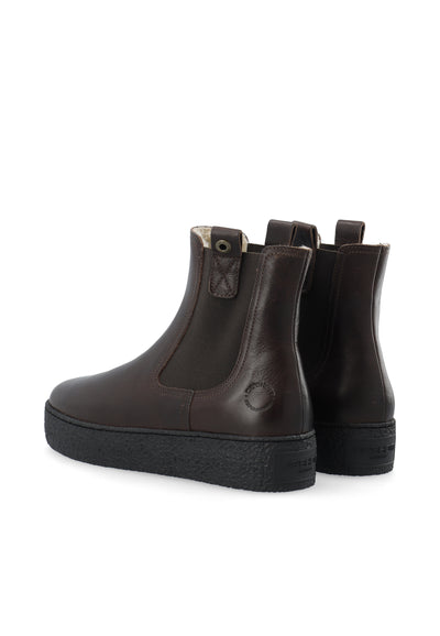 CASHOTT CASCAMILLA WARMLINED CHELSEA BOOT Chelsea Dark Brown