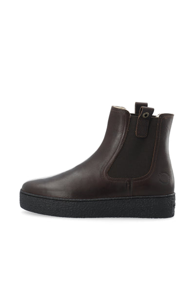 CASHOTT CASCAMILLA WARMLINED CHELSEA BOOT Chelsea Dark Brown