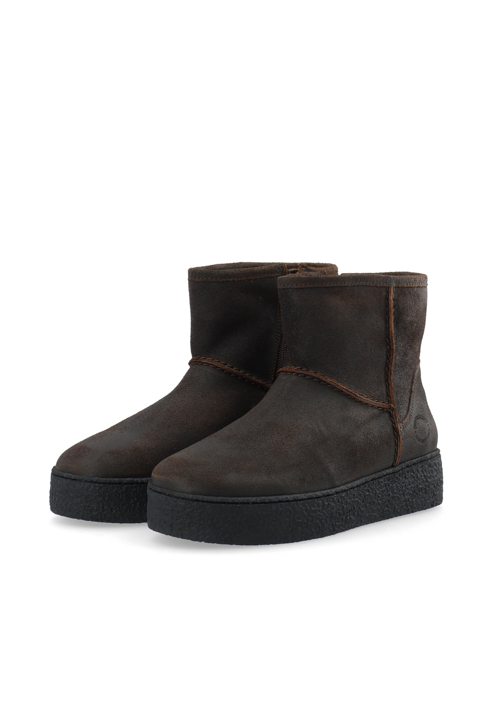 CASHOTT CASCAMILLA WARM LINED BOOT OILED SUEDE *Zip Boot Coffee