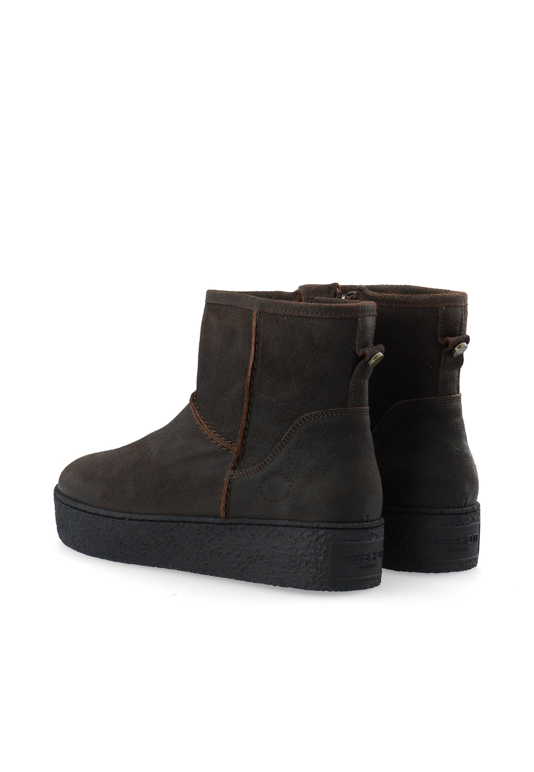 CASHOTT CASCAMILLA WARM LINED BOOT OILED SUEDE *Zip Boot Coffee