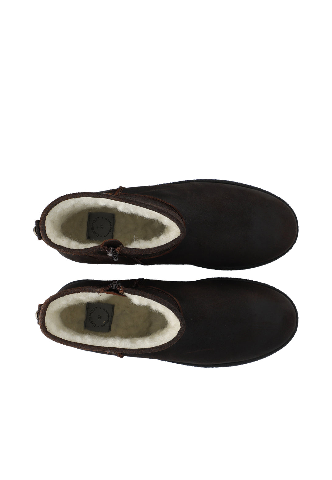 CASHOTT CASCAMILLA WARM LINED BOOT OILED SUEDE *Zip Boot Coffee