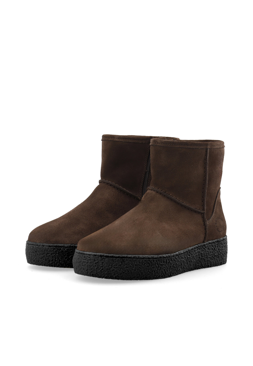 CASHOTT CASCAMILLA WARM LINED BOOT SUEDE *Zip Boot Dark Brown