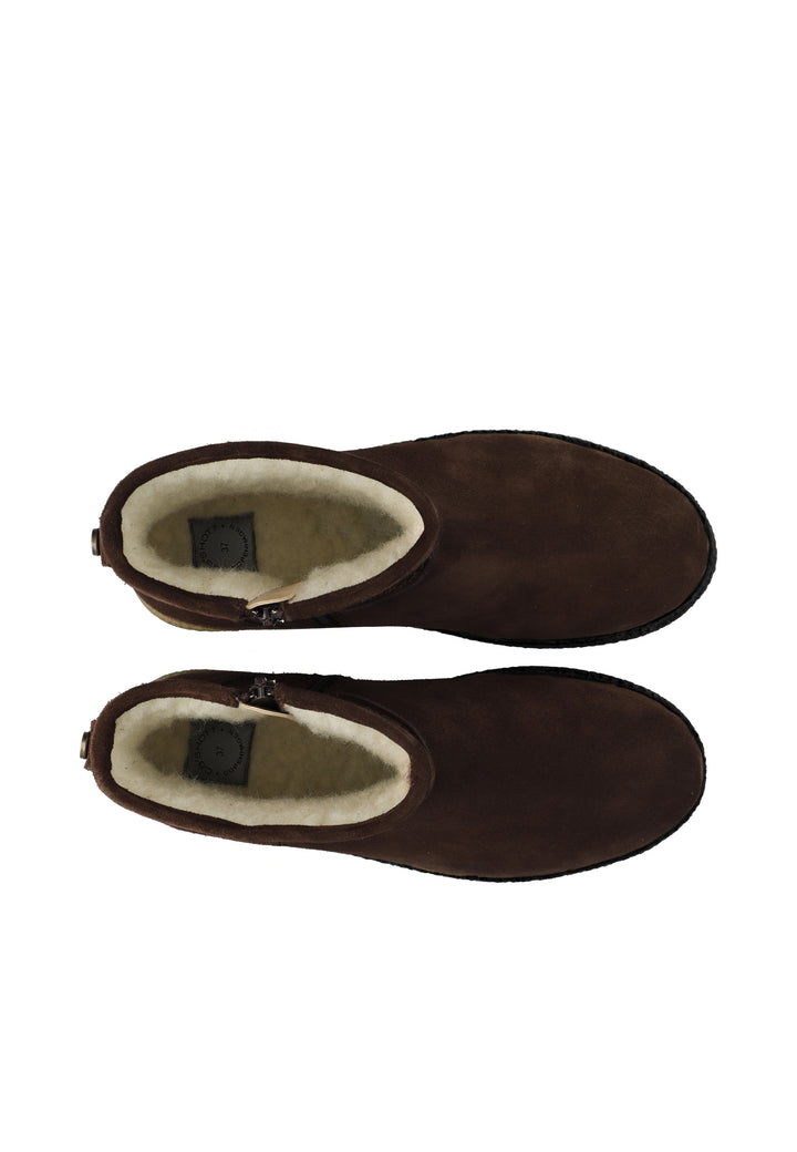 CASHOTT CASCAMILLA WARM LINED BOOT SUEDE *Zip Boot Dark Brown