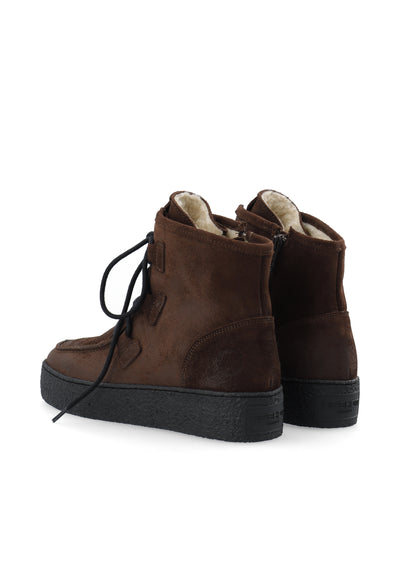 CASHOTT CASCAMILLA WARM LINED LACE UP BOOT Lace Up Dark Brown