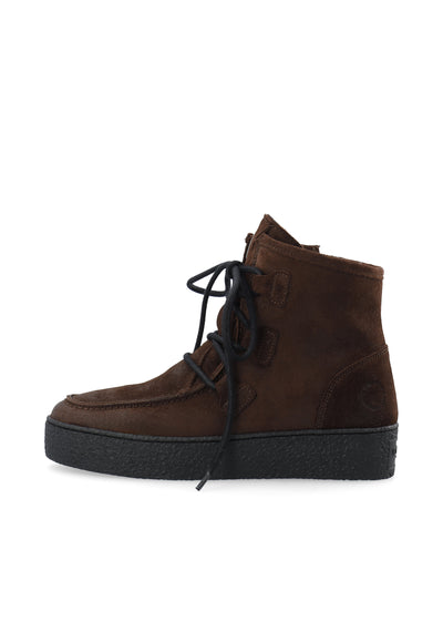 CASHOTT CASCAMILLA WARM LINED LACE UP BOOT Lace Up Dark Brown