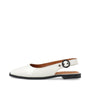 CASDIANA PATENT SLING BACK - Off White