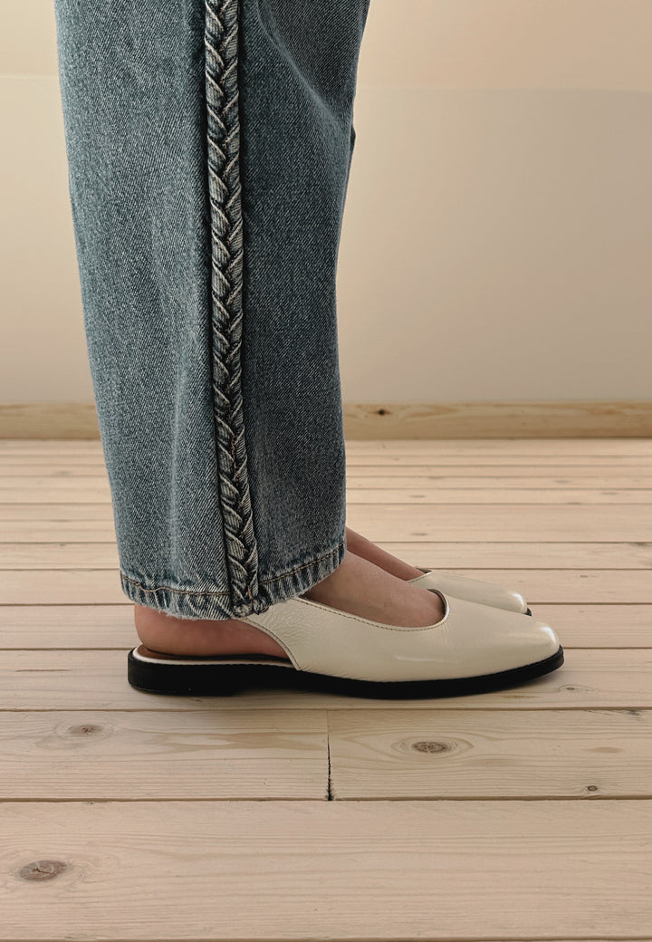 CASHOTT CASDIANA PATENT SLINGBACK *Slingback Off White