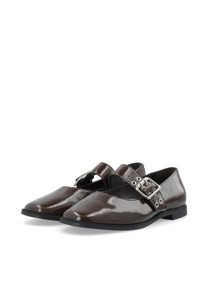 CASHOTT CASDIANA SINGLE STRAP NAPPALAK *Mary Jane Dark Brown