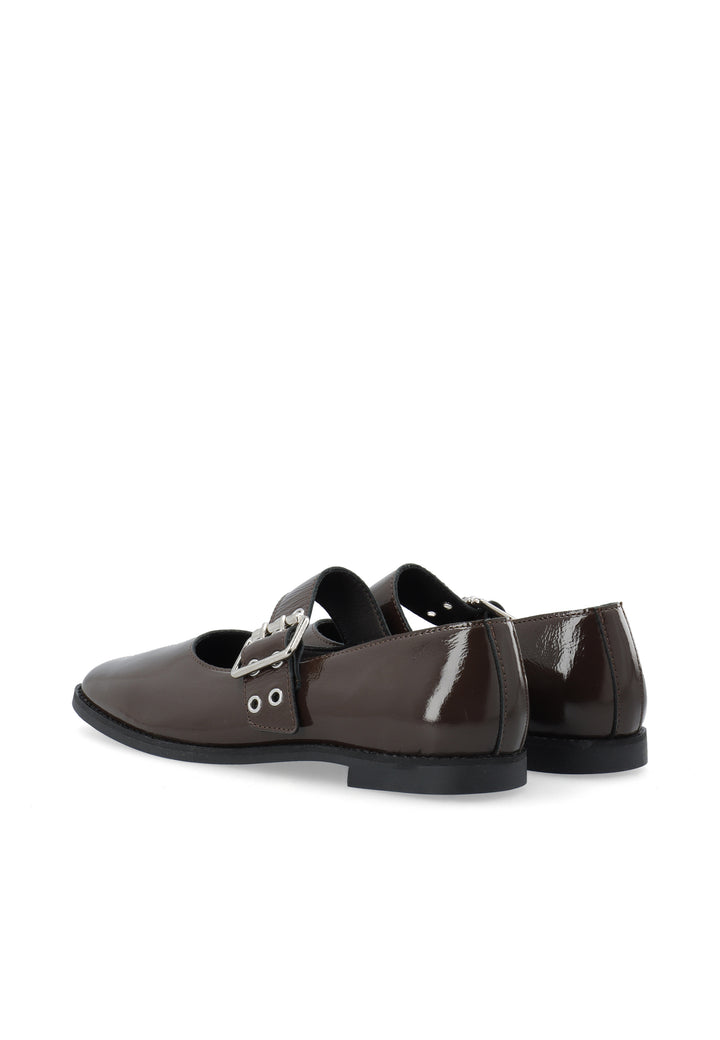 CASHOTT CASDIANA SINGLE STRAP NAPPALAK *Mary Jane Dark Brown
