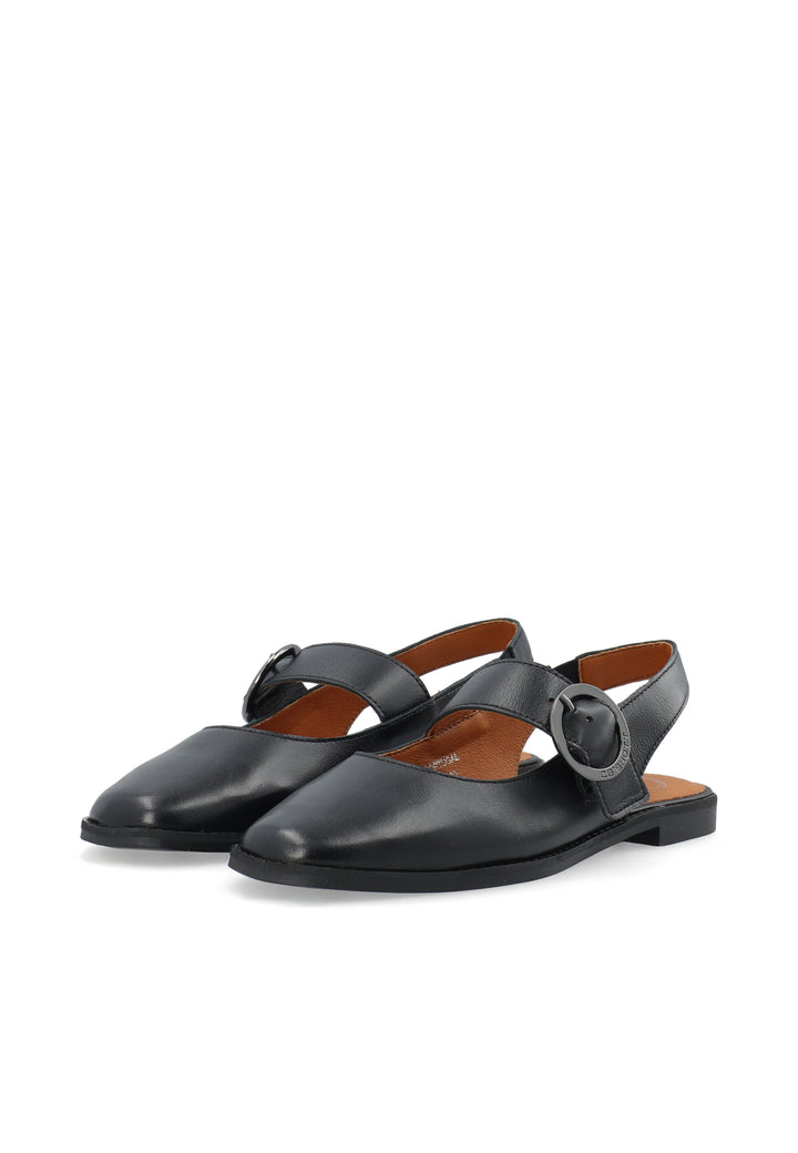 CASHOTT CASDIANA Single Strap Leather *Slingback Black