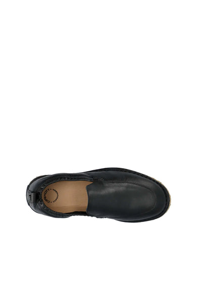 CASHOTT CASDORA Loafer Elastic Leather Bit Black