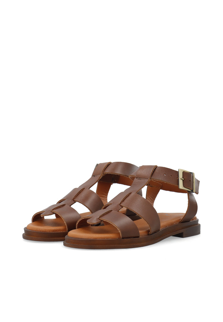 CASHOTT CASELIA Sandal Leather *Sandals Cognac