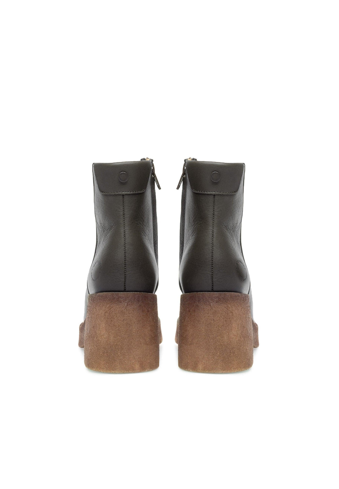 CASHOTT CASEMILY LEATHER *Zip Boot Olive