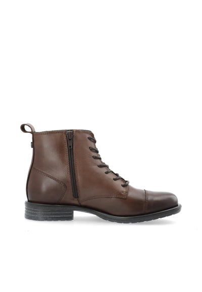 CASHOTT CASEMMA LOW LACE BOOT Lace Up Dark Brown