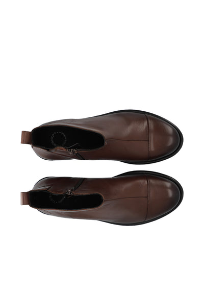 CASHOTT CASEMMA ZIP BOOT Zip Boot Dark Brown
