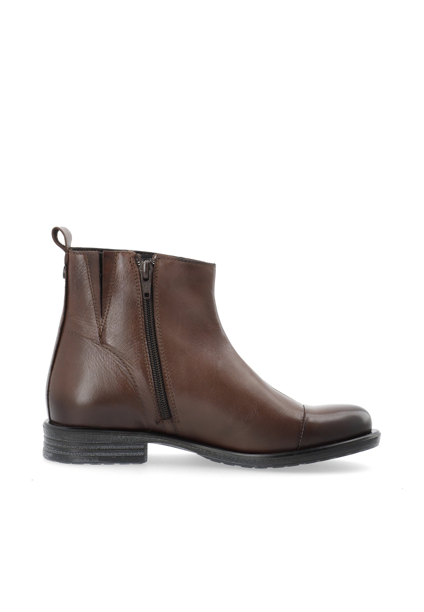 CASHOTT CASEMMA ZIP BOOT Zip Boot Dark Brown