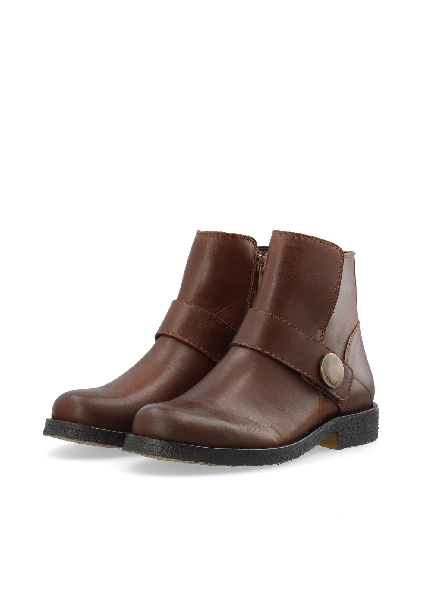 CASHOTT CASFREJA ANKLE BOOT Biker Cognac