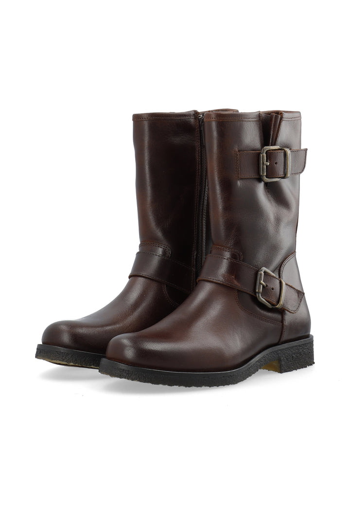 CASHOTT CASFREJA MID CUT BOOT Biker Coffee