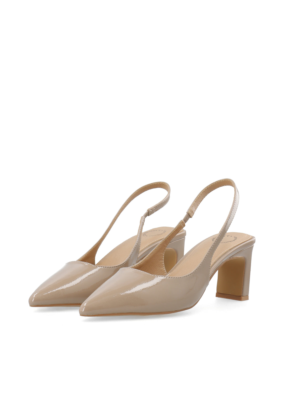 CASHOTT CASHELENA SLINGBACK - Patent *Slingback Nougat